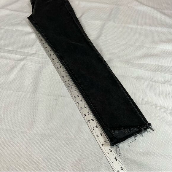 Ag Adriano Goldschmied Black The Legging Ankle‎ Super Skinny Raw Hem Jeans - Picture 5 of 7